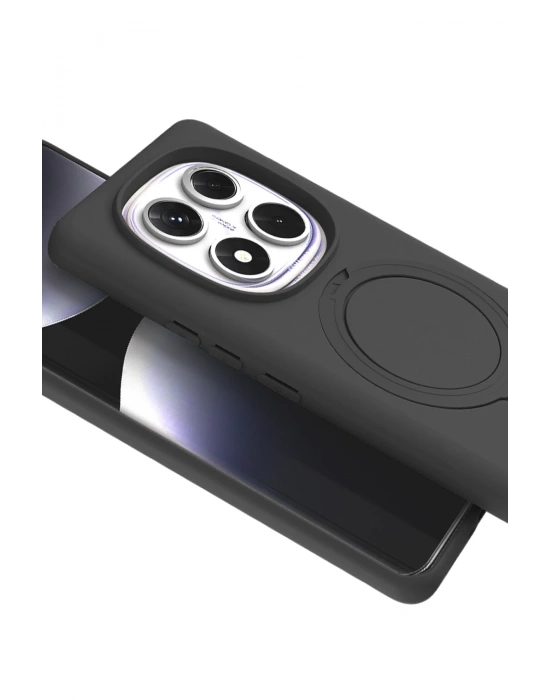 Newface Xiaomi Redmi Note 14 Pro 4G Regal Magsafe Standlı Kapak - Titan Gri