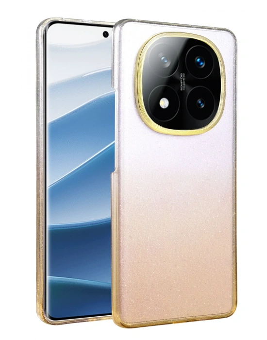 Newface Xiaomi Redmi Note 14 Pro 5G Glossy Kapak - Çöl Titanyum