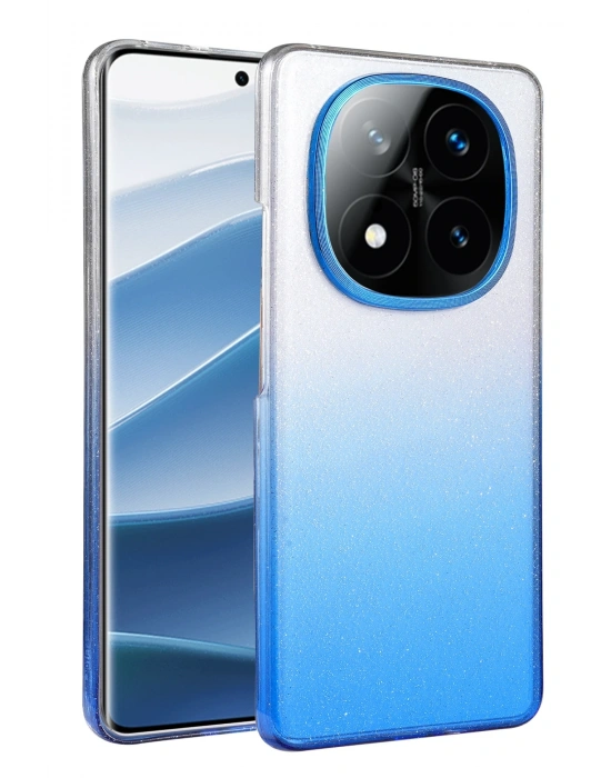 Newface Xiaomi Redmi Note 14 Pro 5G Glossy Kapak - Mavi