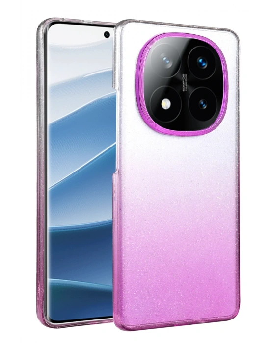 Newface Xiaomi Redmi Note 14 Pro 5G Glossy Kapak - Mor