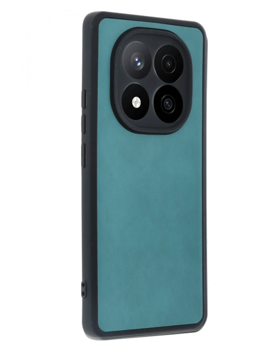 Newface Xiaomi Redmi Note 14 Pro 5G Kılıf Aras Deri Kapak - Açık Yeşil