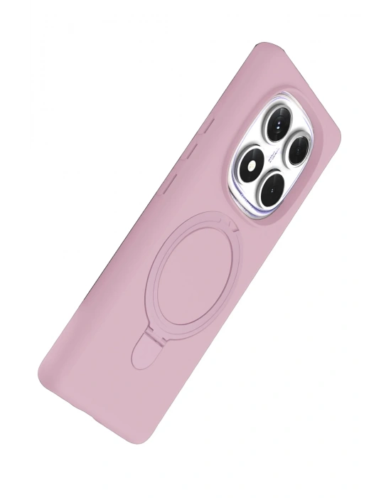 Newface Xiaomi Redmi Note 14 Pro 5G Regal Magsafe Standlı Kapak - Açık Pembe