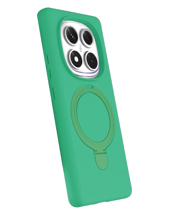 Newface Xiaomi Redmi Note 14 Pro 5G Regal Magsafe Standlı Kapak - Yeşil