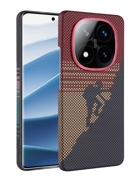 Newface Xiaomi Redmi Note 14 Pro 5G Vega Magsafe Kapak - Kırmızı