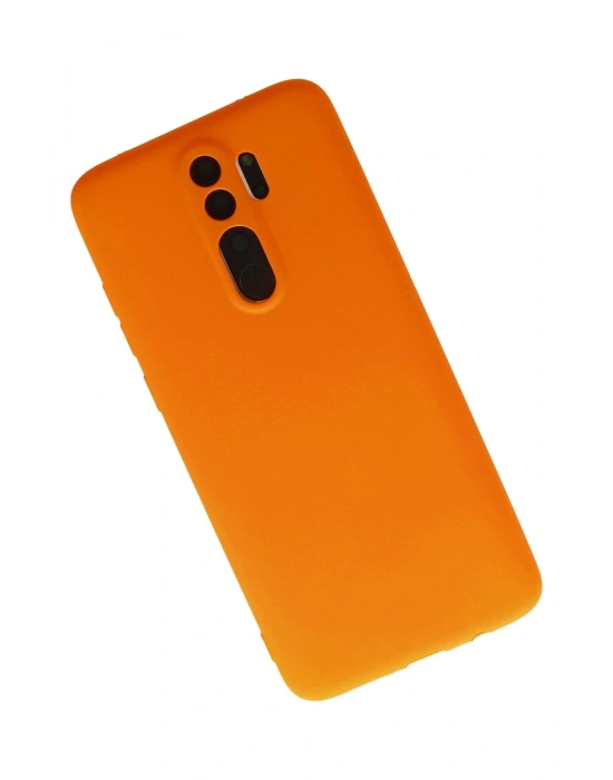 Newface Xiaomi Redmi Note 8 Pro Kılıf First Silikon - Turuncu
