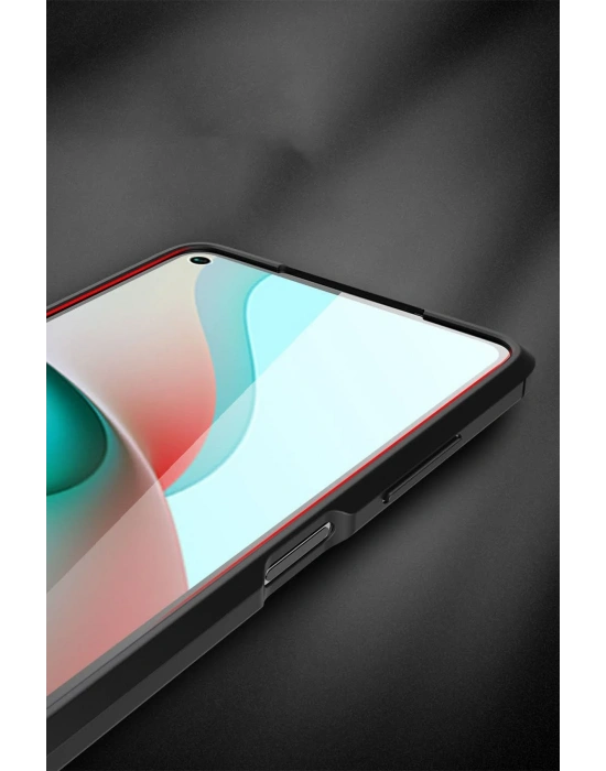 Newface Xiaomi Redmi Note 9 5G Kılıf Auto Focus Kapak - Kırmızı