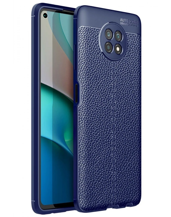 Newface Xiaomi Redmi Note 9 5G Kılıf Auto Focus Kapak - Lacivert