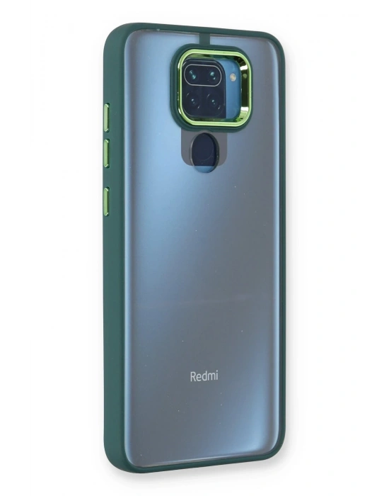 Newface Xiaomi Redmi Note 9 Kılıf Dora Kapak - Haki Yeşil