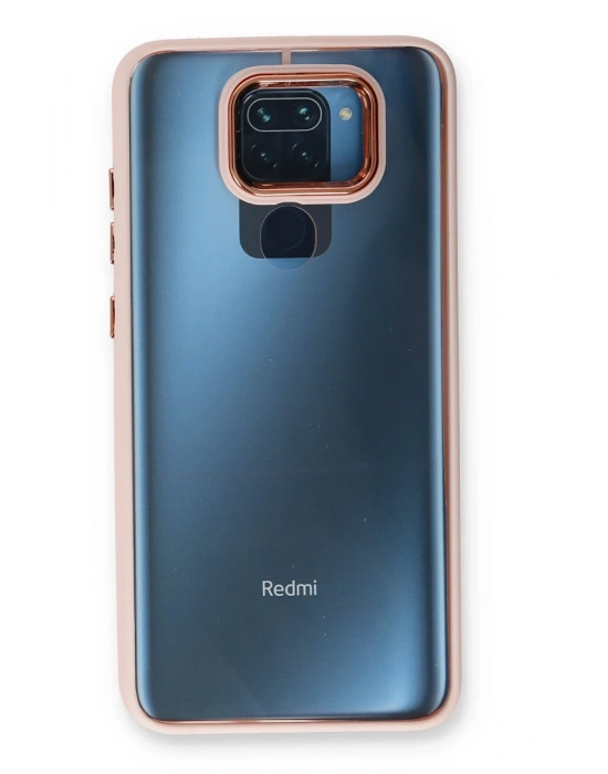 Newface Xiaomi Redmi Note 9 Kılıf Dora Kapak - Pudra