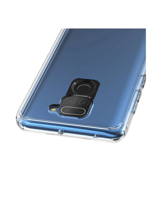 Newface Xiaomi Redmi Note 9 Kılıf Lüx Şeffaf Silikon - Şeffaf
