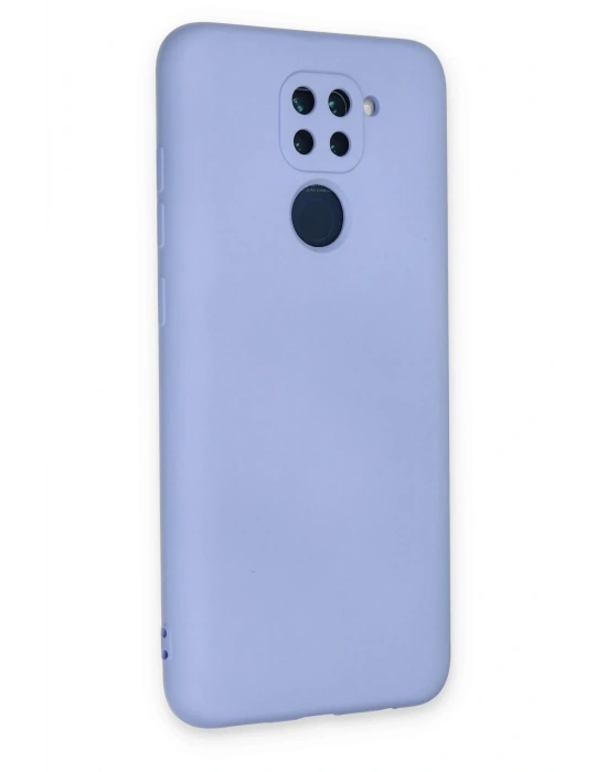 Newface Xiaomi Redmi Note 9 Kılıf Nano içi Kadife Silikon - Lila