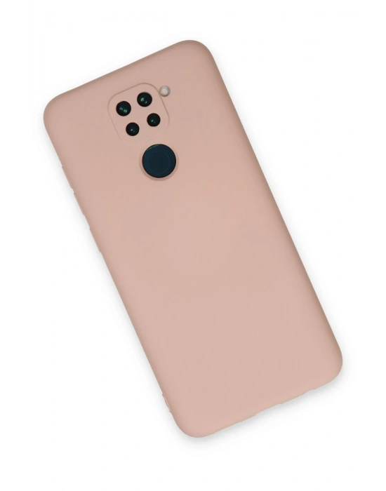 Newface Xiaomi Redmi Note 9 Kılıf Nano içi Kadife Silikon - Pudra