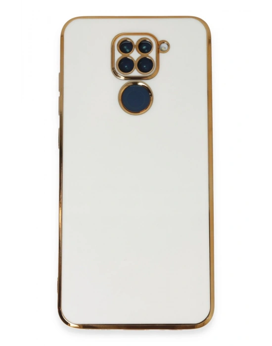 Newface Xiaomi Redmi Note 9 Kılıf Volet Silikon - Beyaz