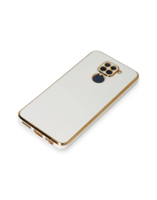 Newface Xiaomi Redmi Note 9 Kılıf Volet Silikon - Beyaz