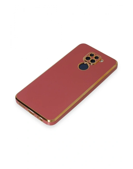 Newface Xiaomi Redmi Note 9 Kılıf Volet Silikon - Kırmızı