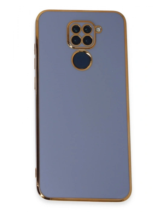 Newface Xiaomi Redmi Note 9 Kılıf Volet Silikon - Mavi