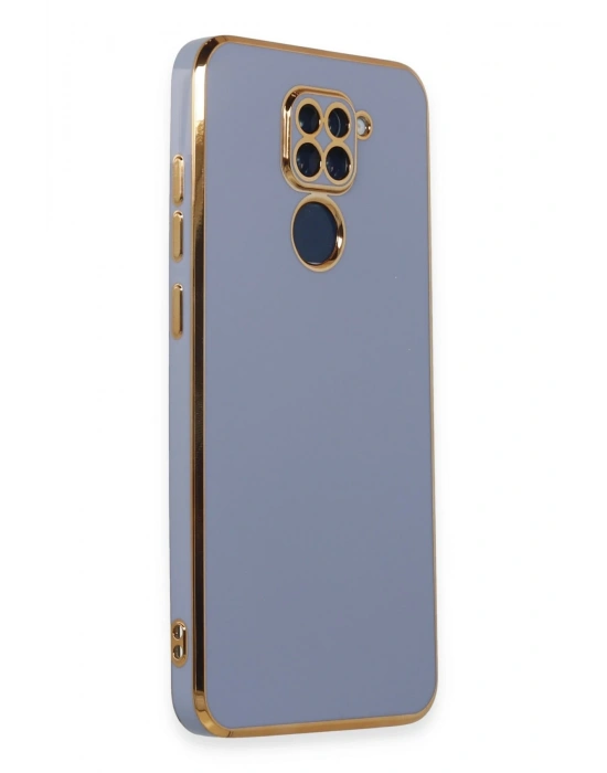 Newface Xiaomi Redmi Note 9 Kılıf Volet Silikon - Mavi