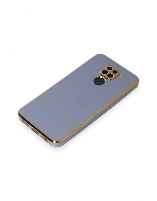 Newface Xiaomi Redmi Note 9 Kılıf Volet Silikon - Mavi