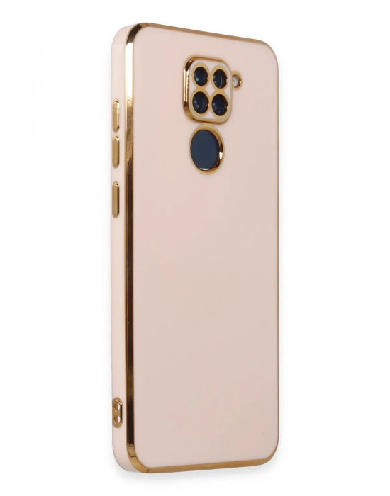 Newface Xiaomi Redmi Note 9 Kılıf Volet Silikon - Pembe