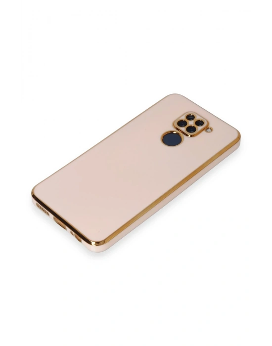 Newface Xiaomi Redmi Note 9 Kılıf Volet Silikon - Pembe