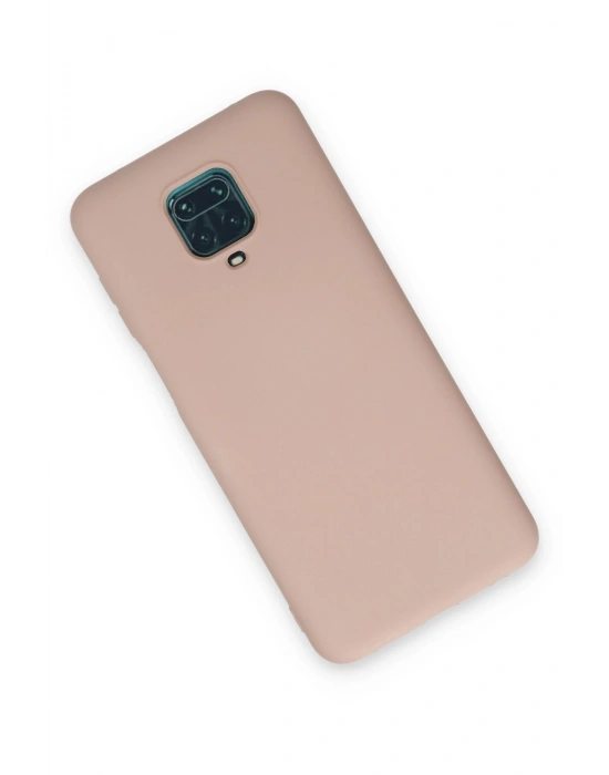 Newface Xiaomi Redmi Note 9 Pro Kılıf Nano içi Kadife Silikon - Pudra