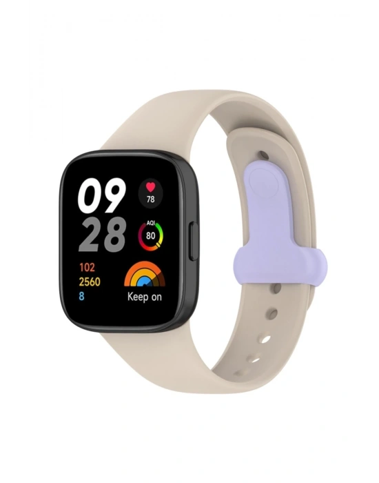 Newface Xiaomi Redmi Watch 3 Origin Silikon Kordon - Bej