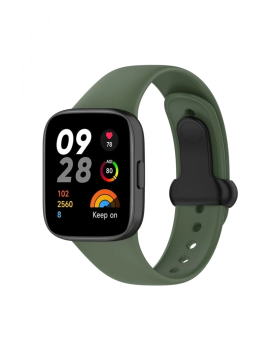 Newface Xiaomi Redmi Watch 3 Origin Silikon Kordon - Koyu Yeşil