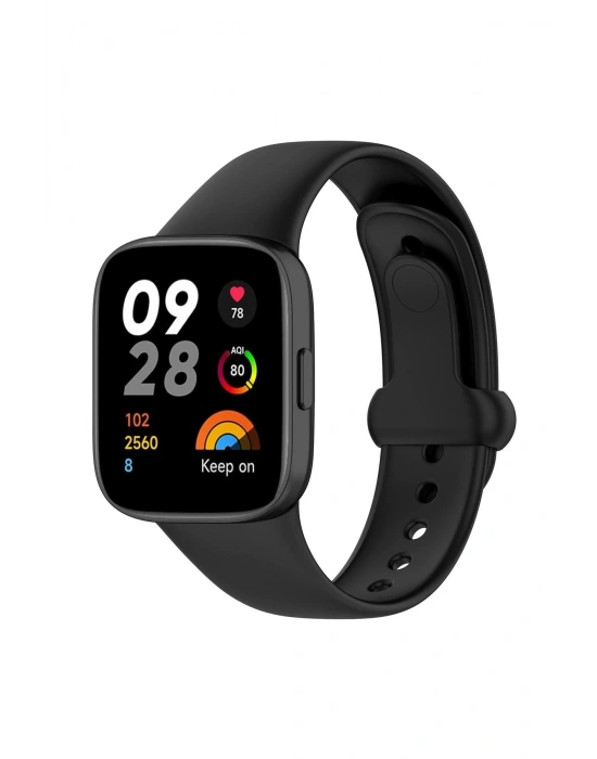 Newface Xiaomi Redmi Watch 3 Origin Silikon Kordon - Siyah