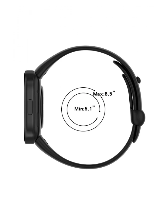 Newface Xiaomi Redmi Watch 3 Origin Silikon Kordon - Siyah