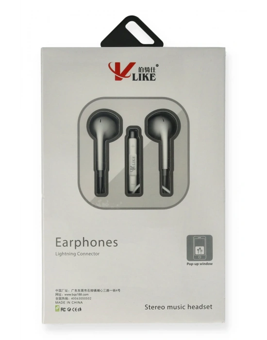 Vlike VK i7 Lightning Bluetooth Kablolu Kulaklık