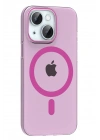 Joko Apple iPhone 14 PC Blank Magsafe Kapak - Pembe