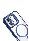 Joko Apple iPhone 17 Remim Lensli Magsafe Standlı Kapak - Lacivert
