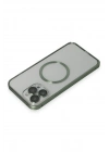 Joko iPhone 13 Pro Max Metal Bumper Magneticsafe Kapak - Yeşil