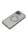 Joko iPhone 13 Pro Max Metal Bumper Magneticsafe Kapak - Yeşil
