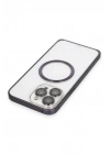 Joko iPhone 14 Pro Kılıf Metal Bumper Magneticsafe Kapak - Derin Mor
