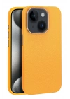 Joko iPhone 15 Kılıf Wonder Deri Magsafe Kapak - Turuncu