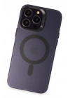 Joko iPhone 15 Pro Kılıf Mateks Magsafe Kapak - Derin Mor