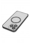 Joko iPhone 15 Pro Max Kılıf Metal Bumper Magneticsafe Kapak - Siyah