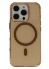 Joko iPhone 16 Pro Max Gleam PC Sert Magsafe Kılıf - Şeffaf-Gold