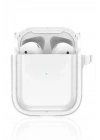 Movenchy Airpods 4 (4.nesil) Shiny Şeffaf Kılıf - Beyaz