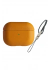 Newface Airpods 3 (3.nesil) 405 Deri Kılıf - Turuncu