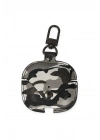 Newface Airpods Pro 2 (2.nesil) Çanta Kamuflaj Deri Kılıf - Gri