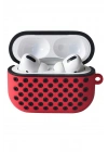 Newface Airpods Pro 2 (2.nesil) Spor Delikli Kılıf - Kırmızı-Siyah