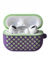Newface Airpods Pro 2 (2.nesil) Spor Delikli Kılıf - Lila-Yeşil