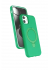 Newface Apple iPhone 11 Regal Magsafe Standlı Kapak - Yeşil