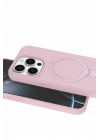 Newface Apple iPhone 14 Pro Max Regal Magsafe Standlı Kapak - Açık Pembe
