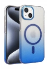 Newface Apple iPhone 15 Plus Glossy Magsafe Kapak - Mavi