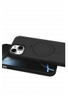 Newface Apple iPhone 15 Plus Regal Magsafe Standlı Kapak - Siyah