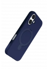 Newface Apple iPhone 16 Plus Regal Magsafe Standlı Kapak - Lacivert