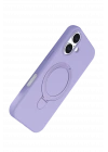 Newface Apple iPhone 16 Plus Regal Magsafe Standlı Kapak - Lila